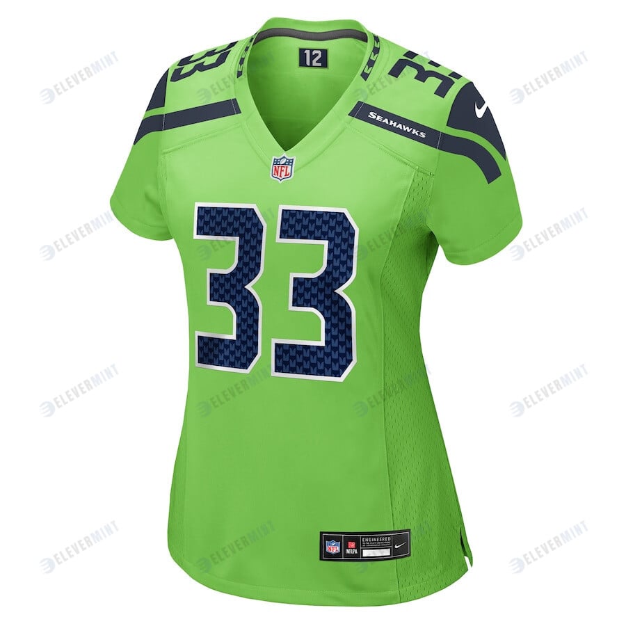 Jamal Adams 33 Seattle Seahawks Women Game Jersey - Neon Green