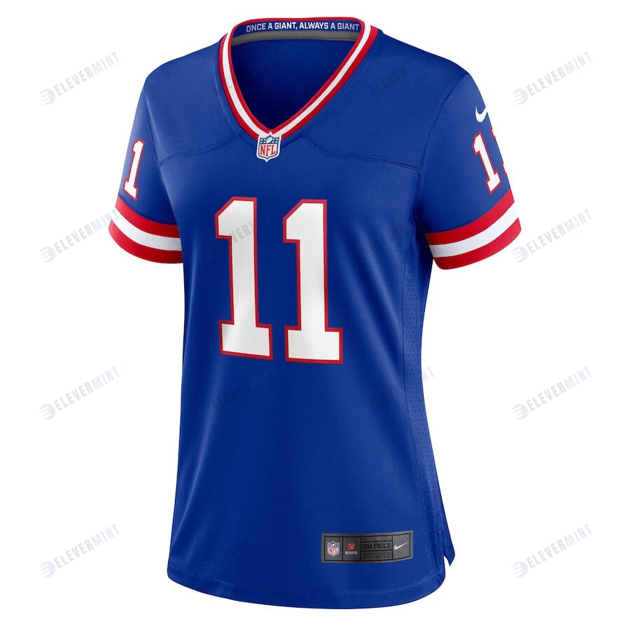 Phil Simms 11 New York Giants Women's Classic Retired Player Game Jersey - Royal