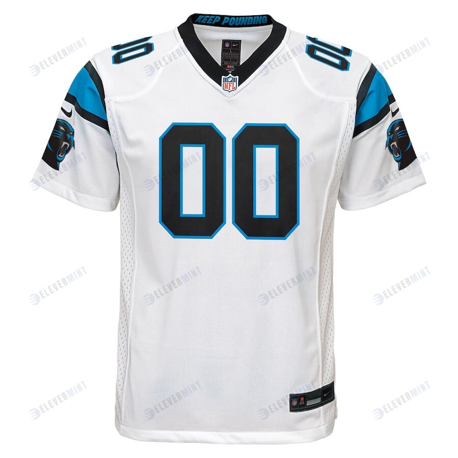 Carolina Panthers Custom YOUTH Game Jersey - White