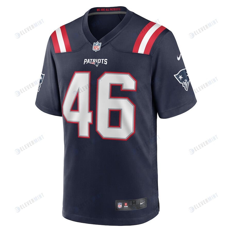 Tucker Addington 46 New England Patriots Game Men Jersey - Navy