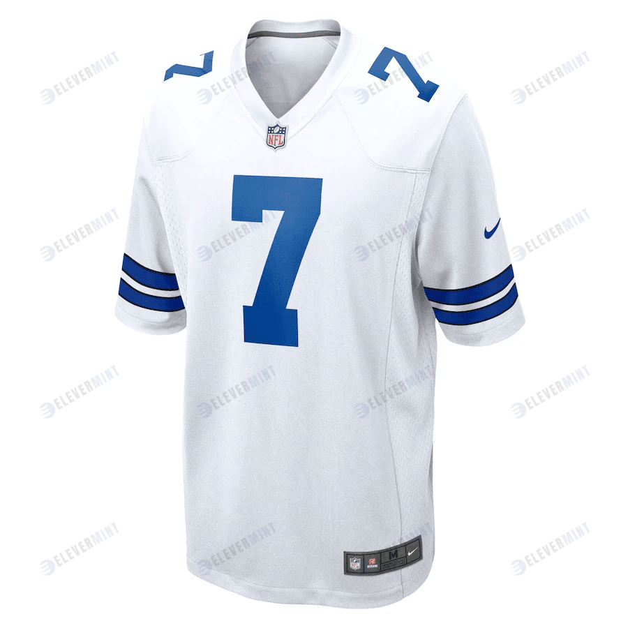 Trevon Diggs 7 Dallas Cowboys Game Jersey - White