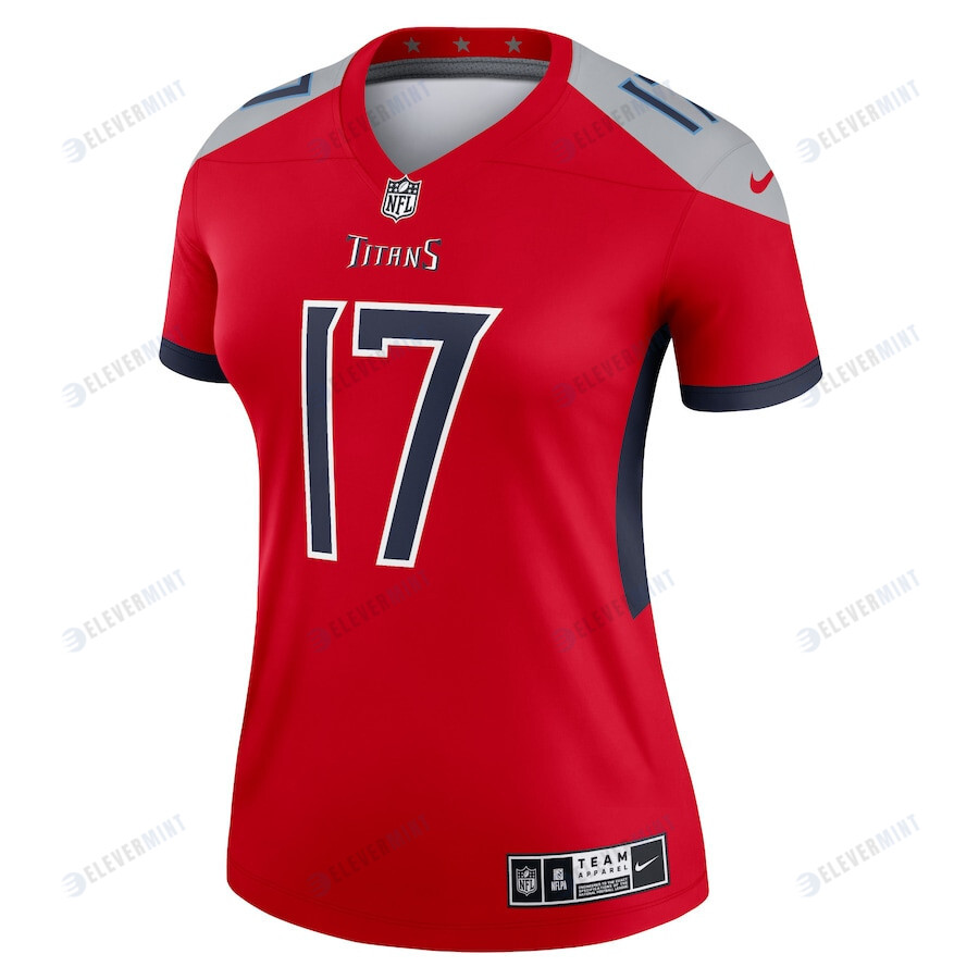 Ryan Tannehill 17 Tennessee Titans Women Inverted Legend Jersey - Red