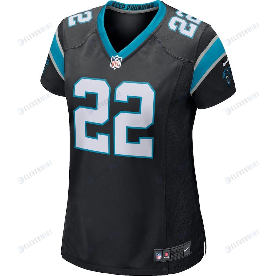 Christian McCaffrey 22 Carolina Panthers Women's Game Jersey - Black