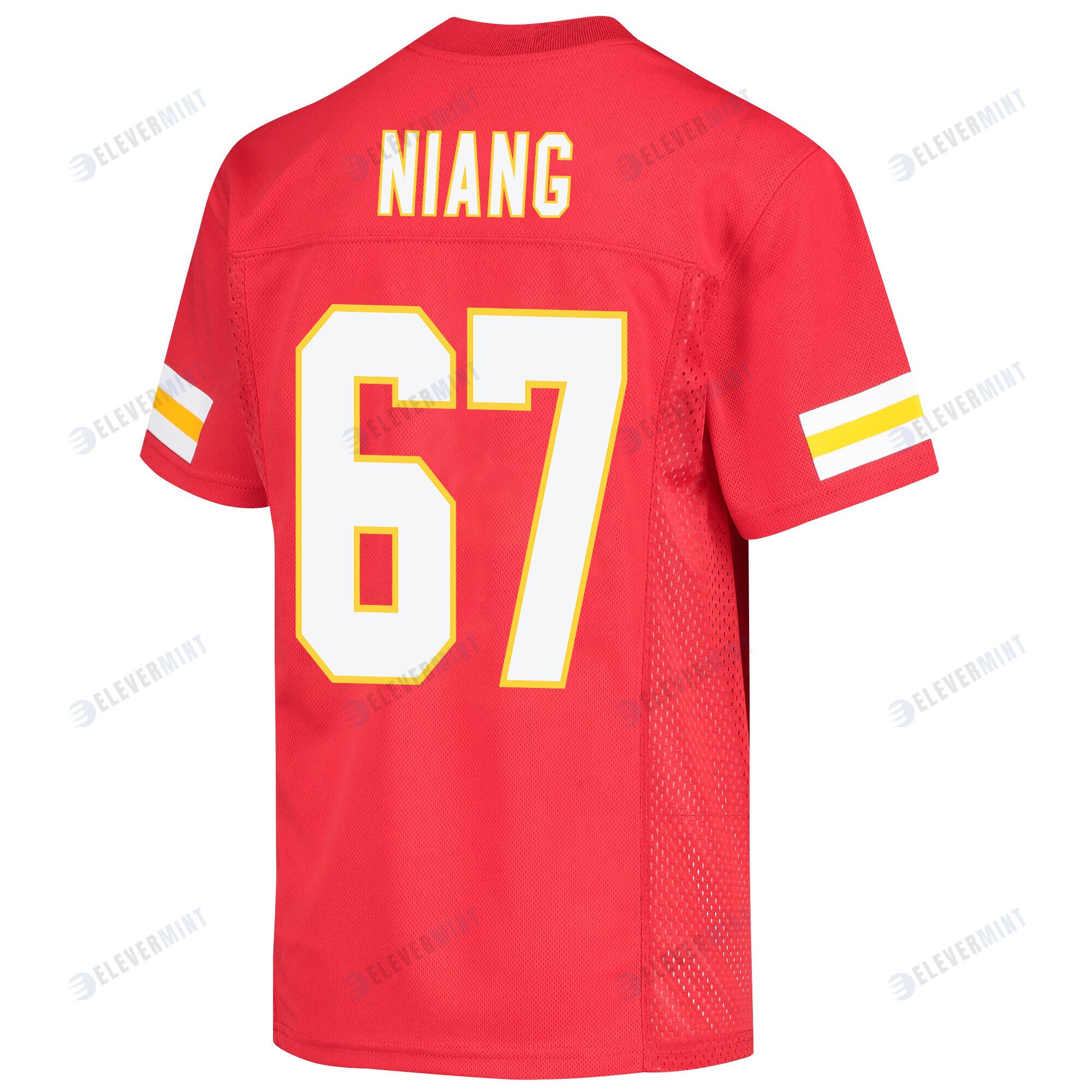 Lucas Niang 67 Kansas City Chiefs Super Bowl LVII Champions 3 Stars Youth Game Jersey - Red