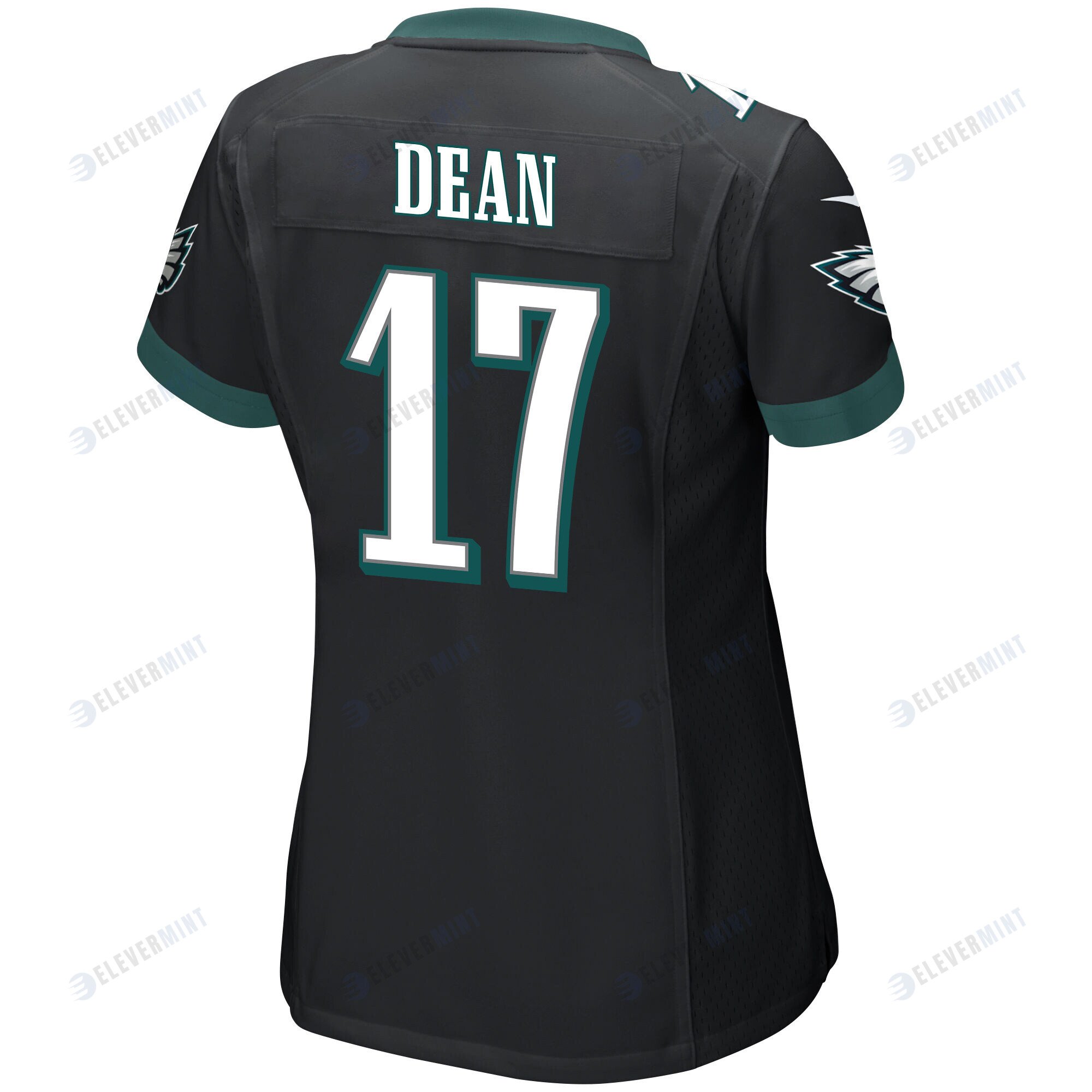 Nakobe Dean 17 Philadelphia Eagles Super Bowl LVII Champions 2 Stars Women Game Jersey - Black