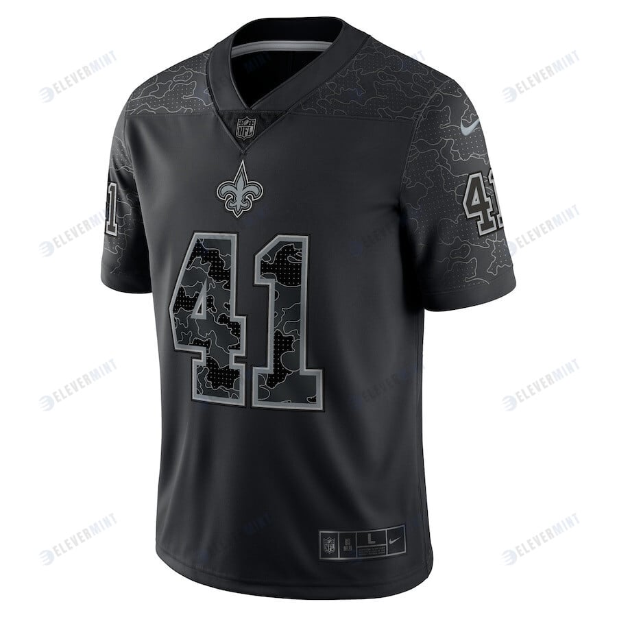 Alvin Kamara New Orleans Saints RFLCTV Limited Jersey - Black
