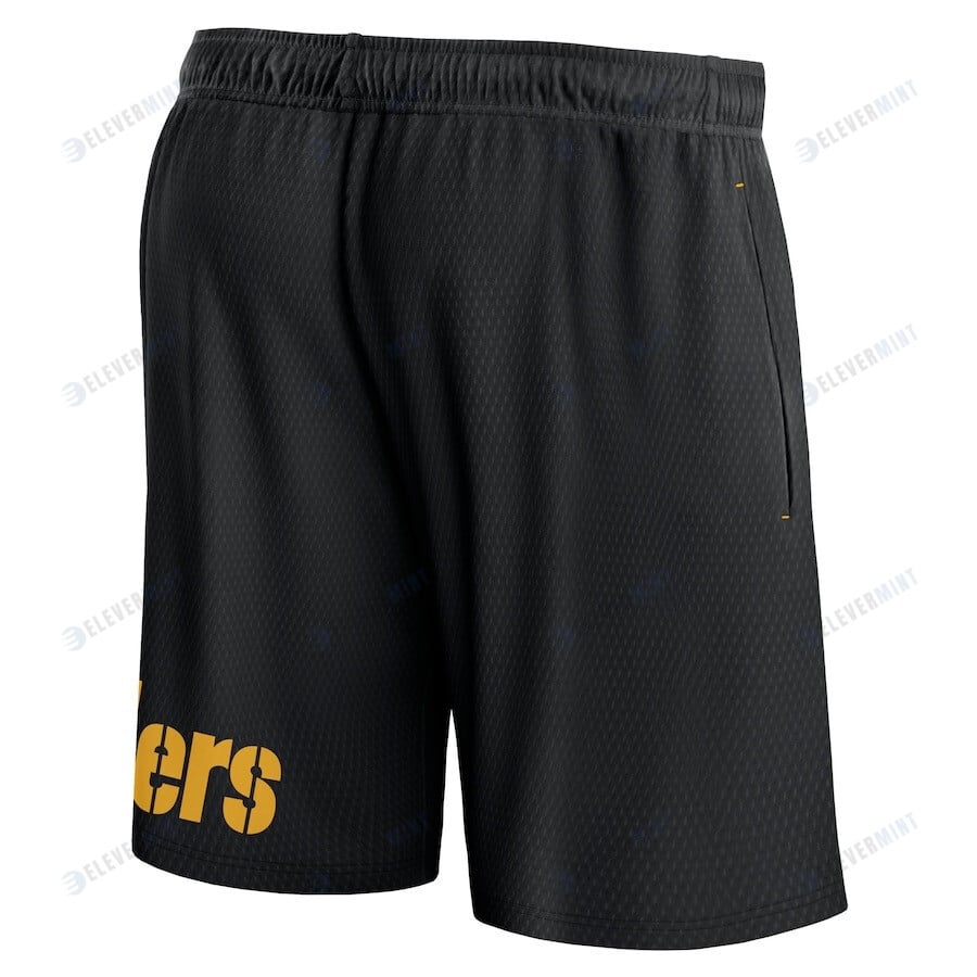 Pittsburgh Steelers Team Black Clincher Shorts - Men