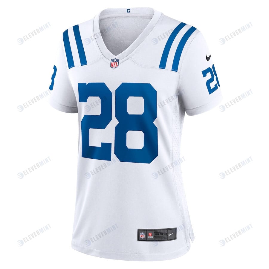 Jonathan Taylor 28 Indianapolis Colts Women Game Jersey - White