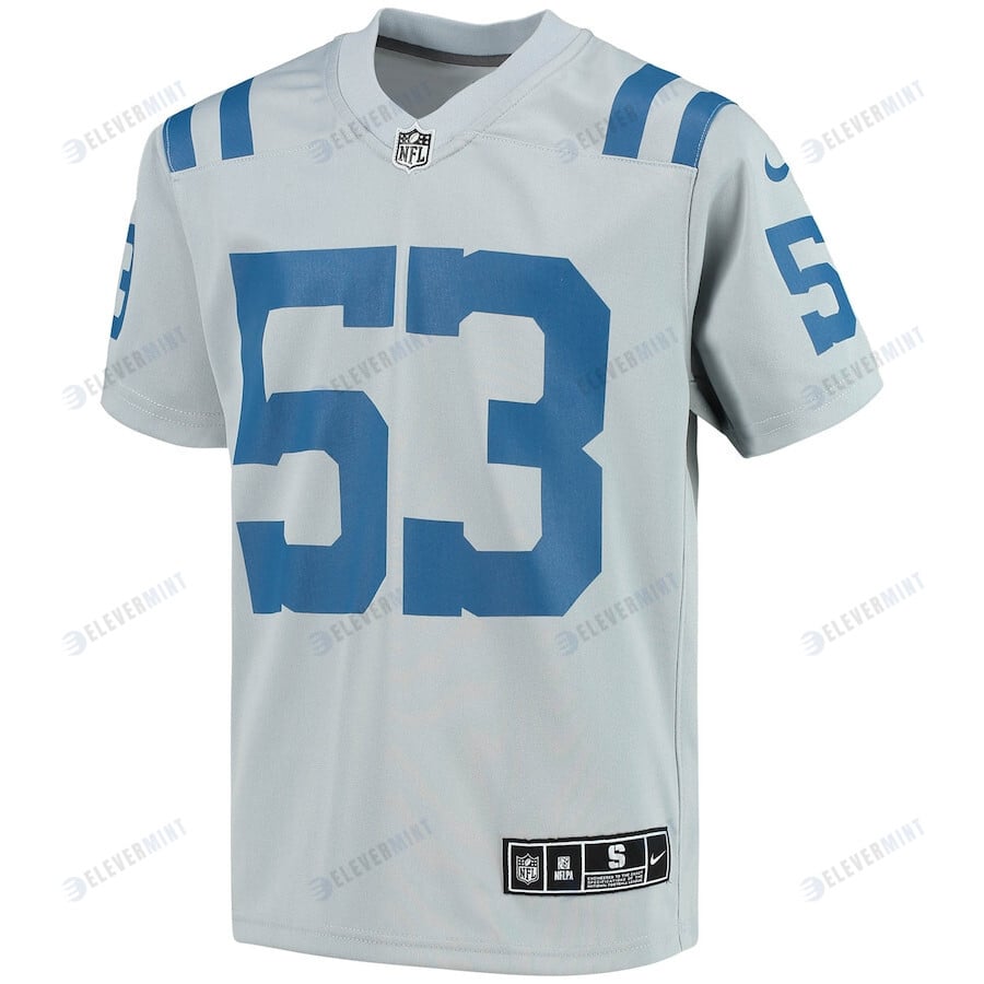 Shaquille Leonard Indianapolis Colts Youth Inverted Team Game Jersey - Gray