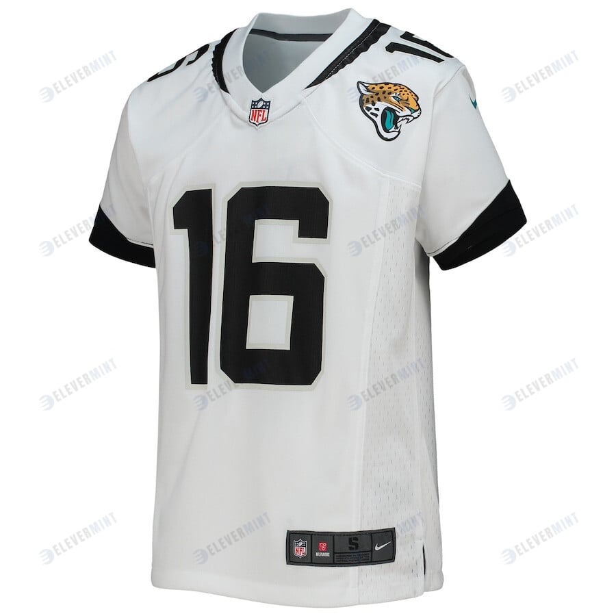 Trevor Lawrence 16 Jacksonville Jaguars YOUTH Game Jersey - White