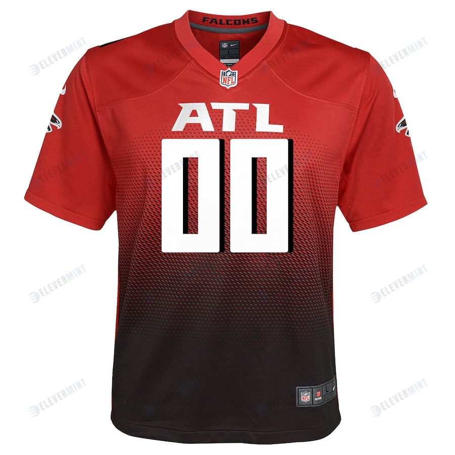 Atlanta Falcons Custom YOUTH Alternate Game Jersey - Red