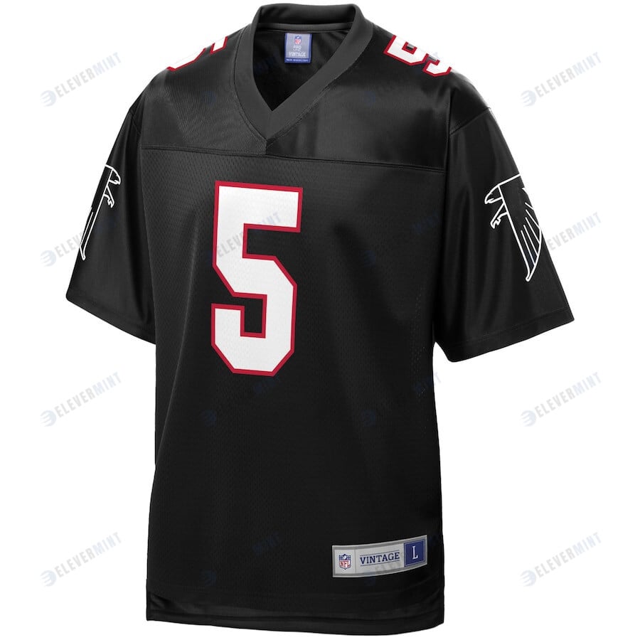 Morten Andersen 5 Atlanta Falcons NFL Pro Line Vintage Men Retired Jersey - Black