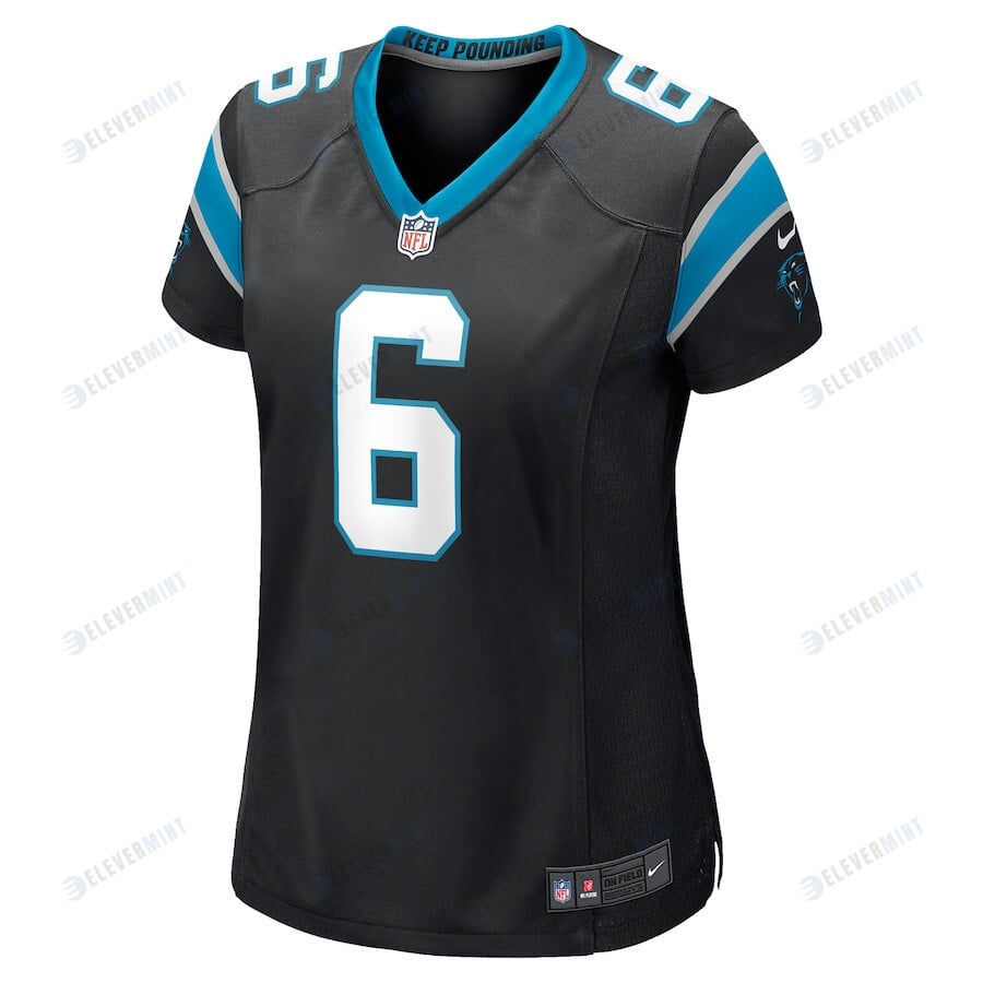 Baker Mayfield 6 Carolina Panthers Women's Home Player Game Jersey - Black