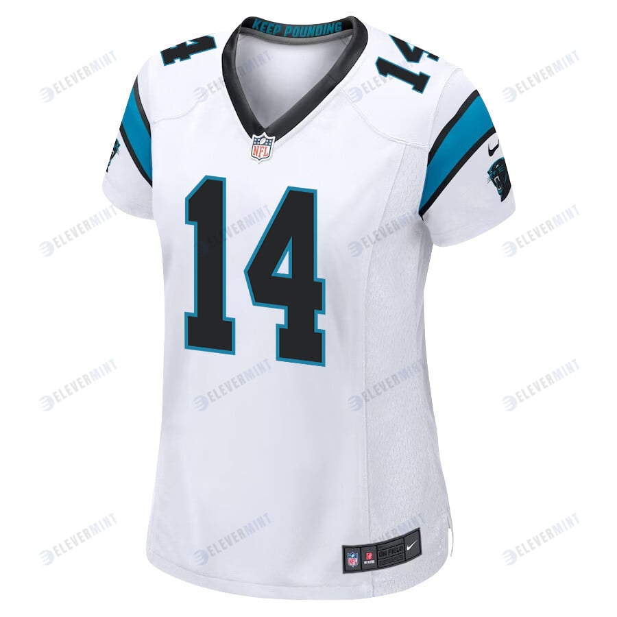 Andy Dalton 14 Carolina Panthers Women Game Jersey - White