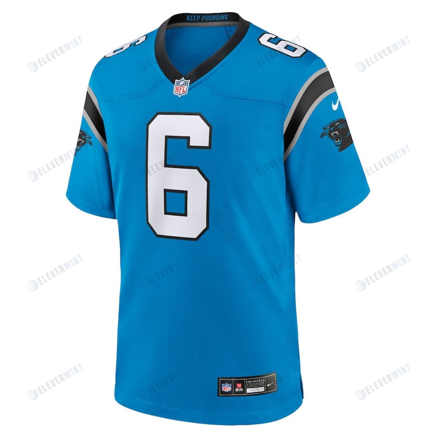 Baker Mayfield 6 Carolina Panthers Alternate Player Game Men Jersey - Blue