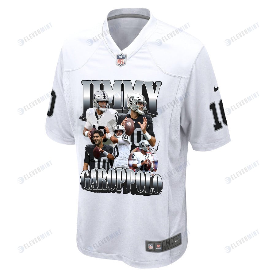 Jimmy Garoppolo 10 Las Vegas Raiders Gold Legend Men Game Jersey - White