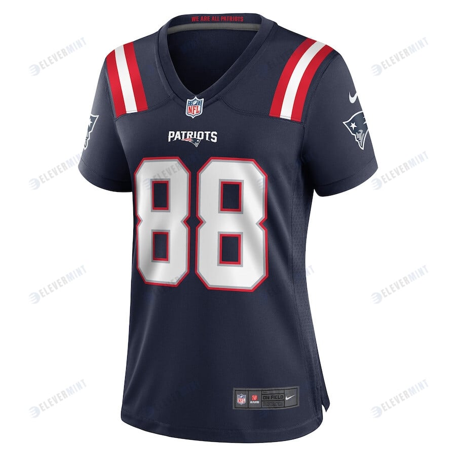 Mike Gesicki 88 New England Patriots Game Women Jersey - Navy