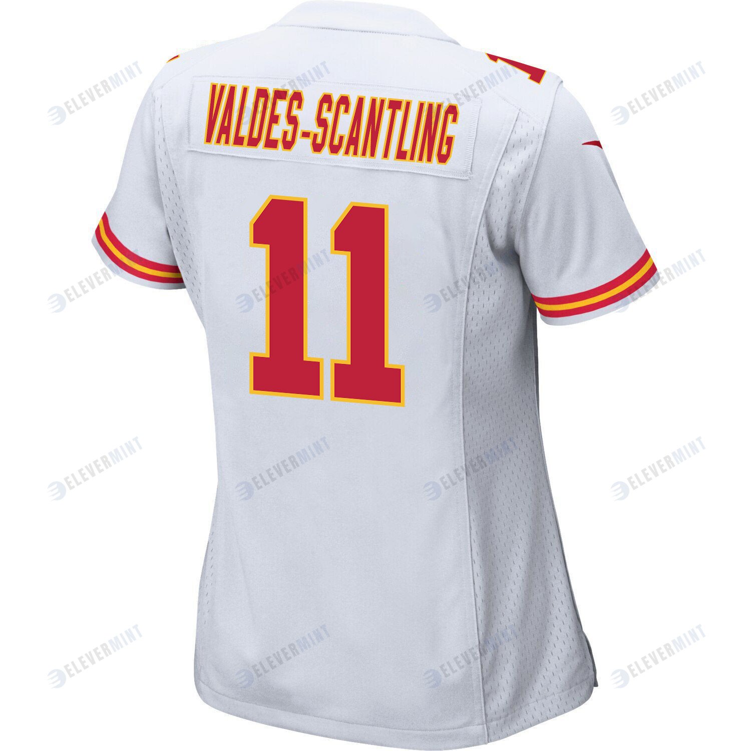 Marquez Valdes-Scantling 11 Kansas City Chiefs Super Bowl LVII Champions 3 Stars Women Game Jersey - White
