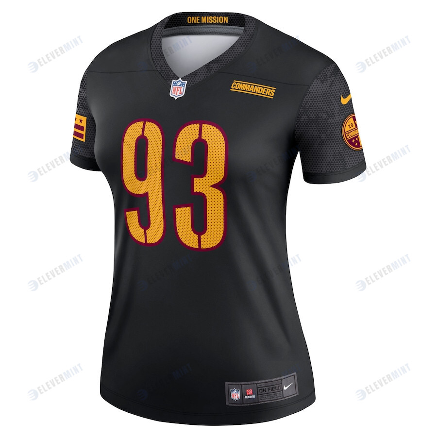 Jonathan Allen 93 Washington Commanders Women's Alternate Legend Jersey - Black