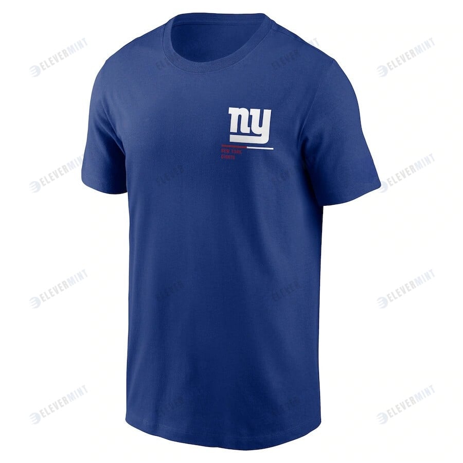 New York Giants Team Incline T-Shirt - Royal