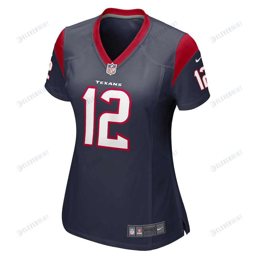 Nico Collins 12 Houston Texans Women's Game Jersey - Navy