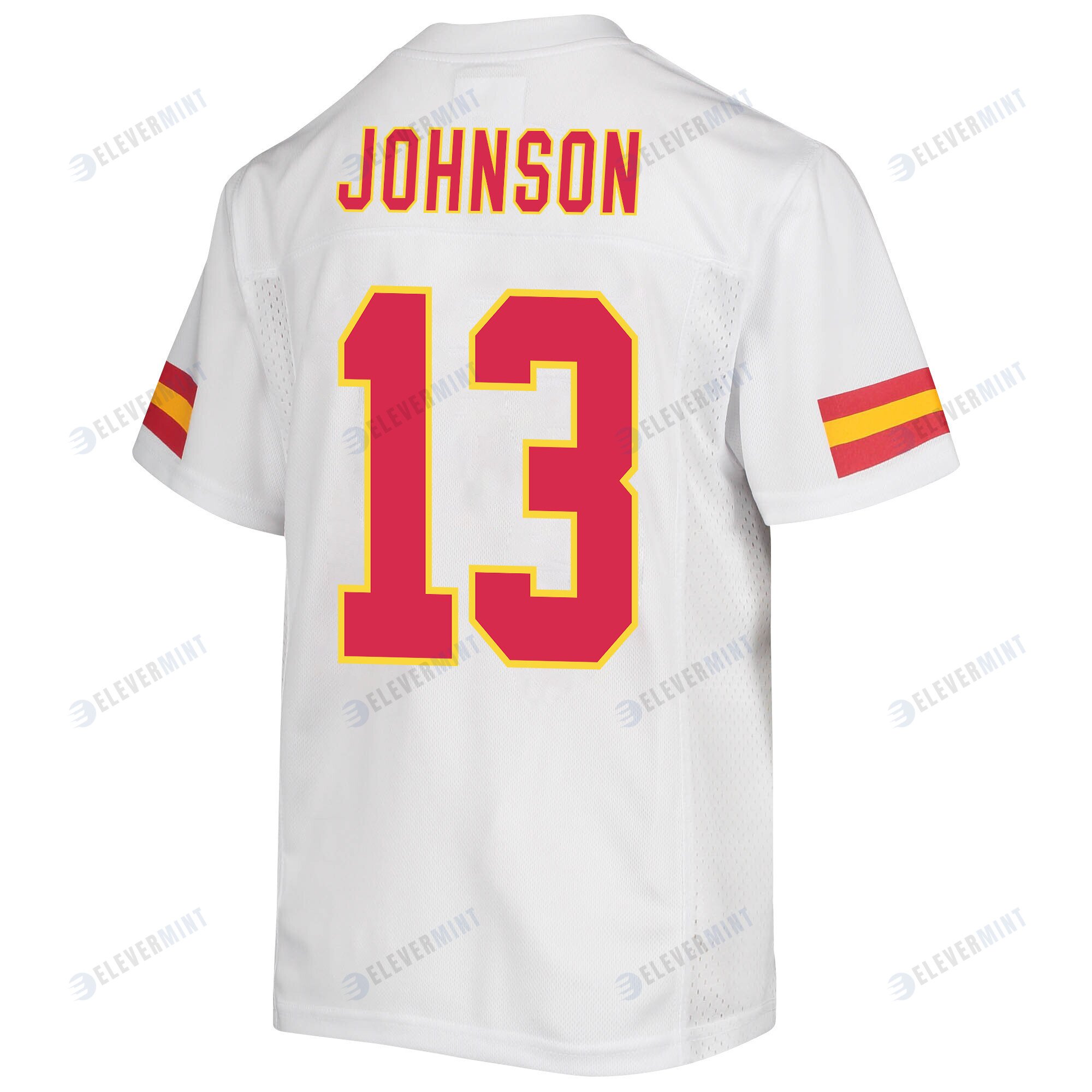 Nazeeh Johnson 13 Kansas City Chiefs Super Bowl LVII Champions 3 Stars Youth Game Jersey - White