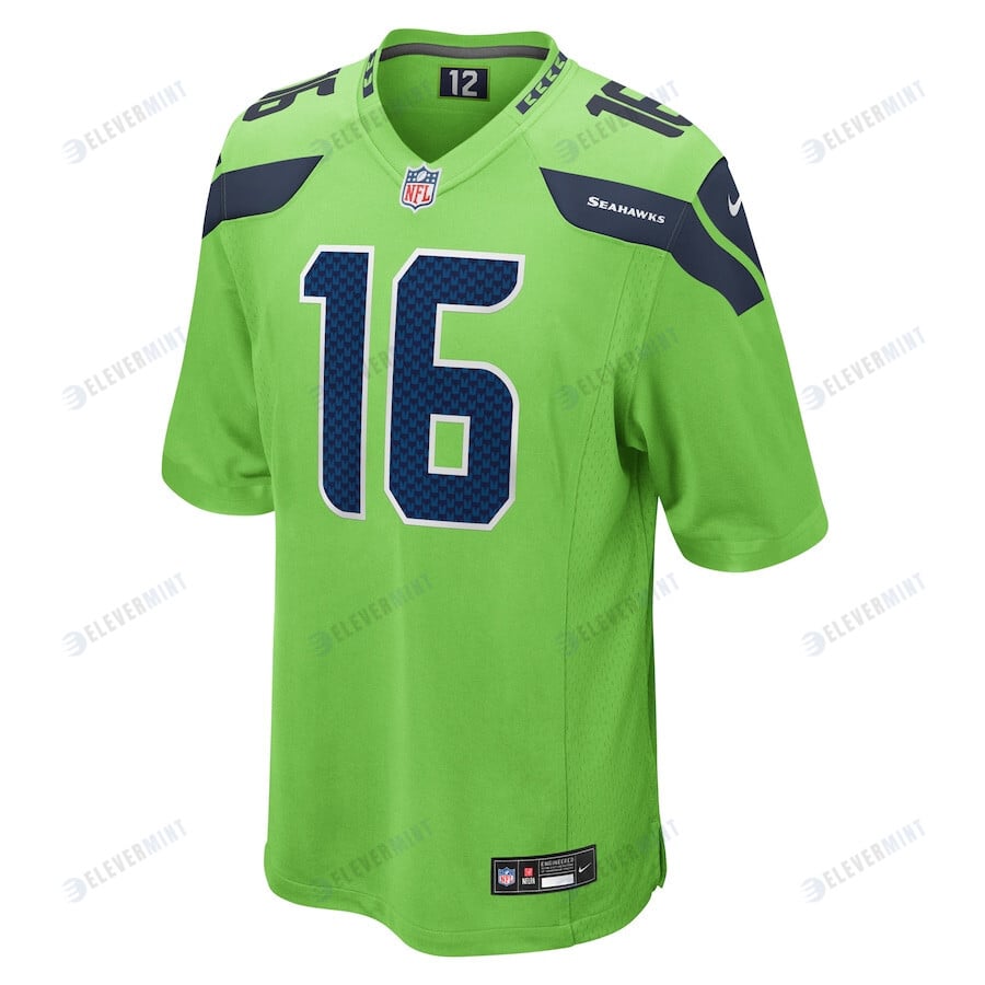 Tyler Lockett 16 Seattle Seahawks Game Men Jersey - Neon Green