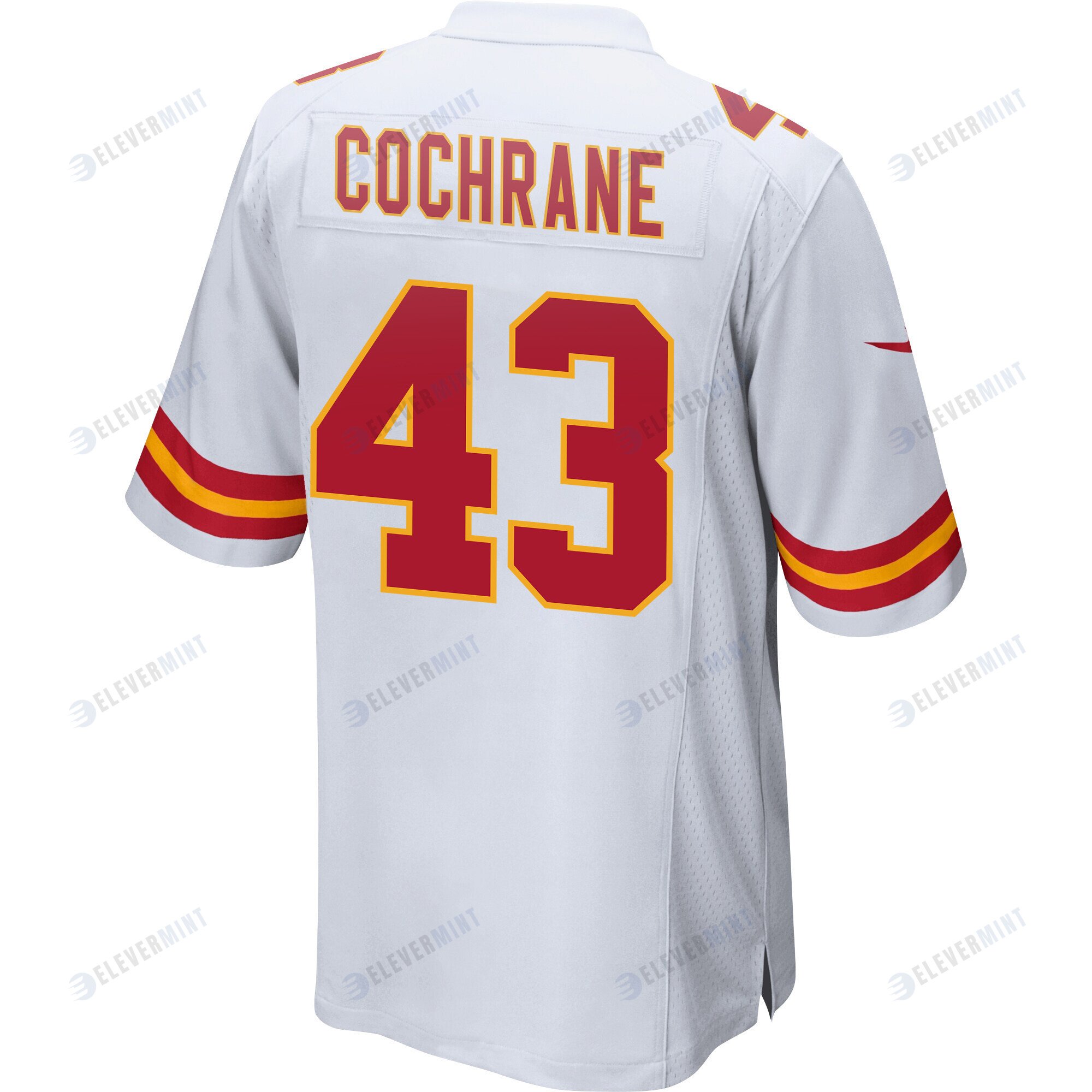 Jack Cochrane 43 Kansas City Chiefs Super Bowl LVII Champions 3 Stars Men Game Jersey - White