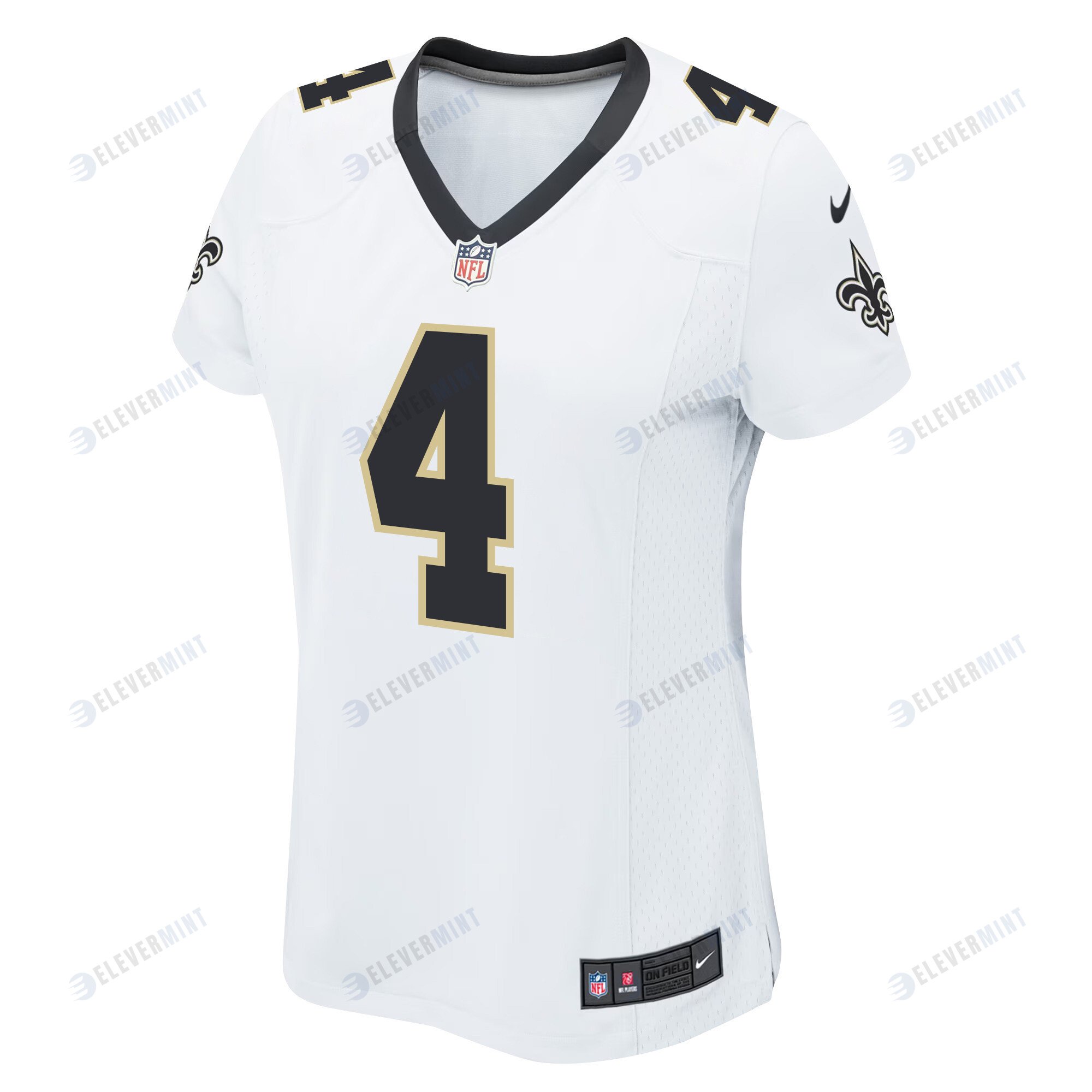 Derek Carr 4 New Orleans Saints Game Women Jersey - White