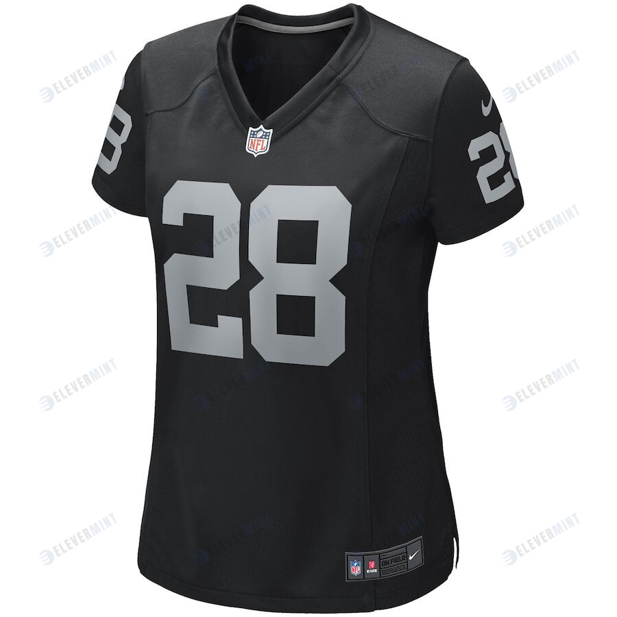 Josh Jacobs 28 Las Vegas Raiders Women Game Jersey - Black