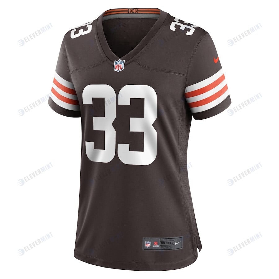 Ronnie Hickman 33 Cleveland Browns Women Team Game Jersey - Brown