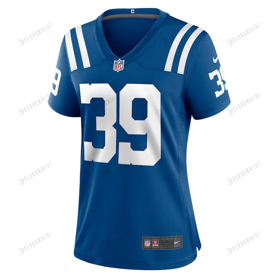 Darrell Baker Jr 39 Indianapolis Colts Women Team Game Jersey - Royal