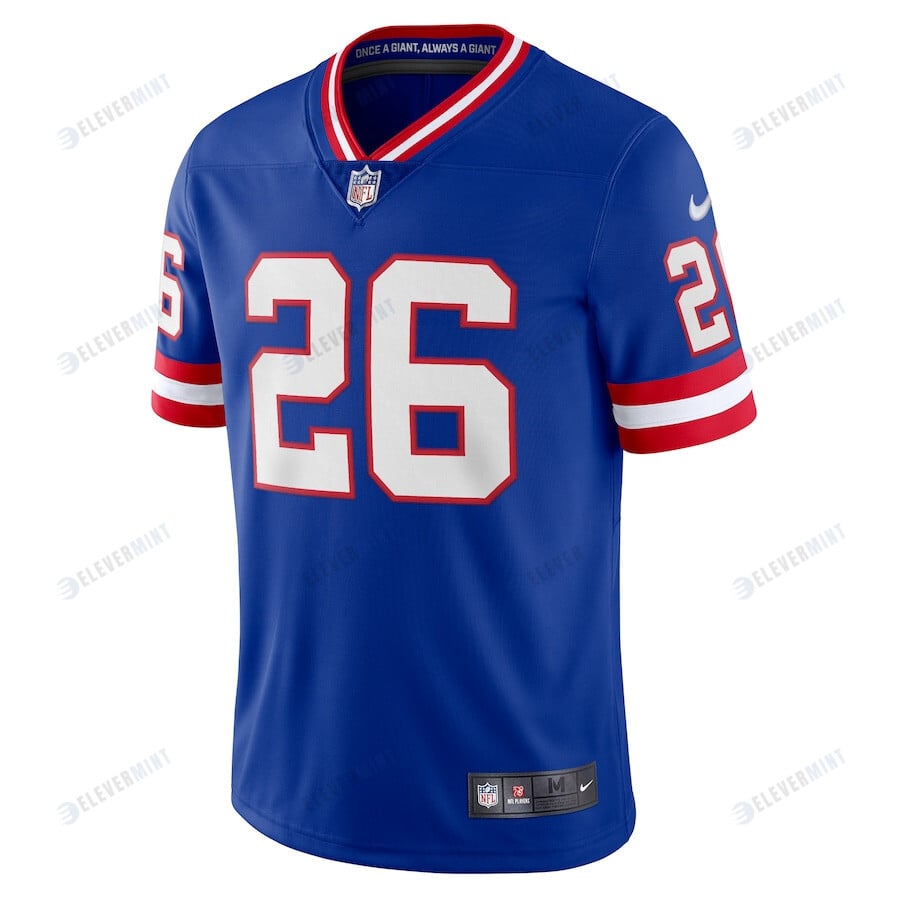 Saquon Barkley 26 New York Giants Classic Vapor Limited Player Jersey - Royal