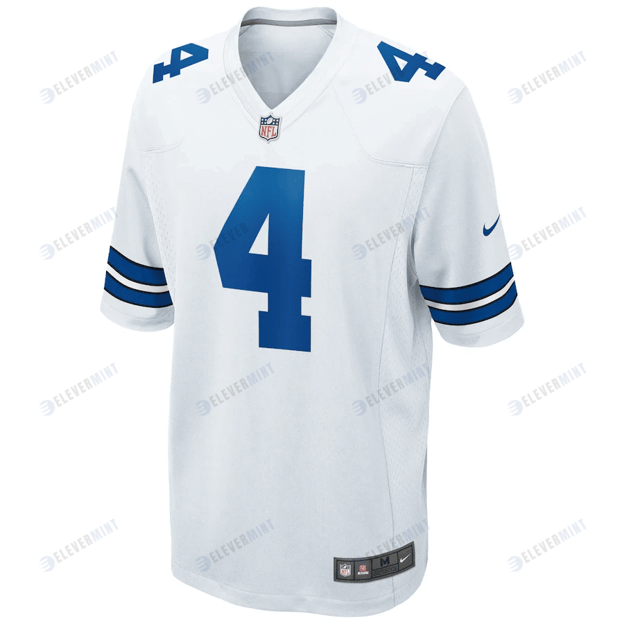 Dak Prescott 4 Dallas Cowboys Game Jersey - White
