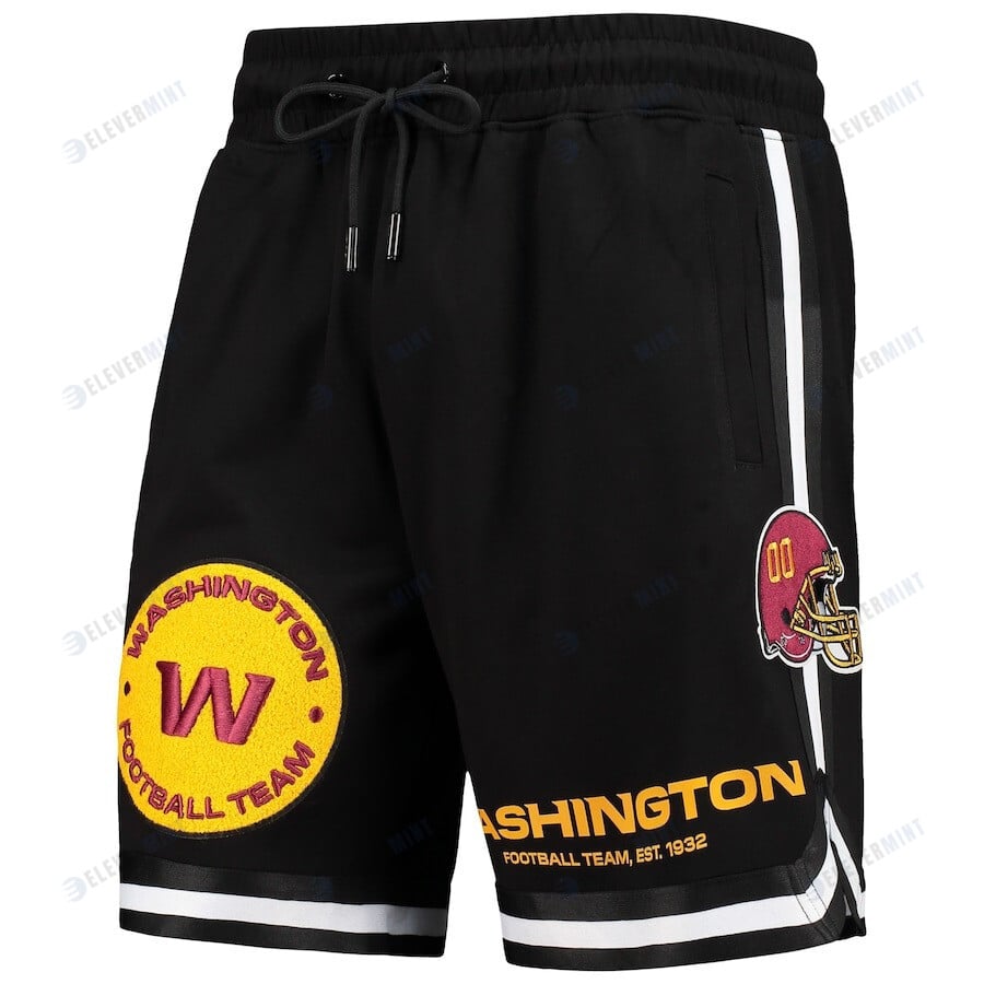 Washington Commanders Team Standard Core Logo Shorts - Black