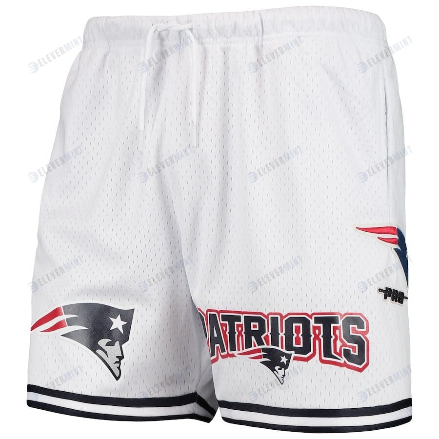 New England Patriots Team Standard Mesh Shorts - White