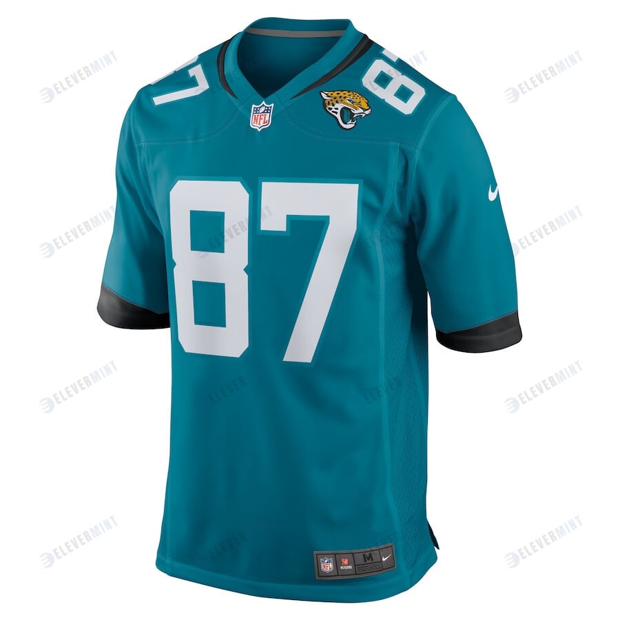 Josh Pederson 87 Jacksonville Jaguars Men's Team Game Jersey - Teal