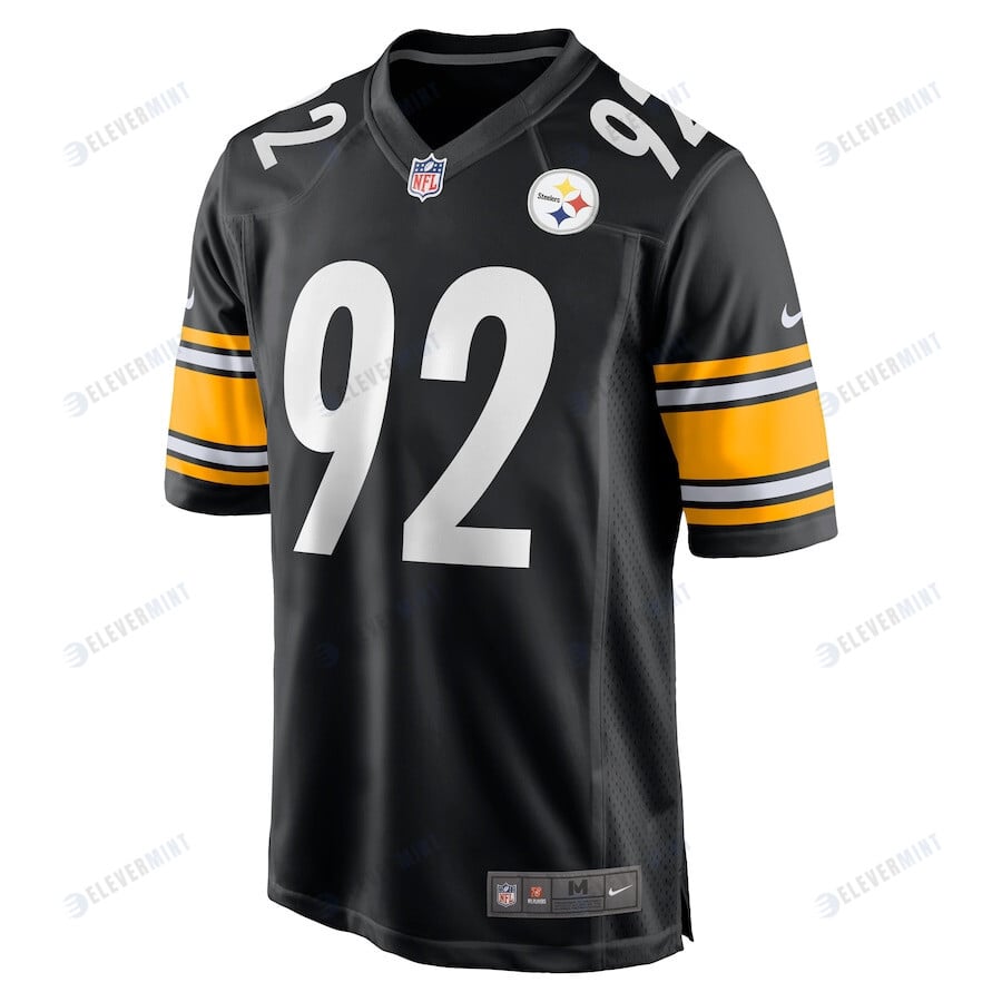 James Harrison 92 Pittsburgh Steelers Men Retired Game Jersey - Black