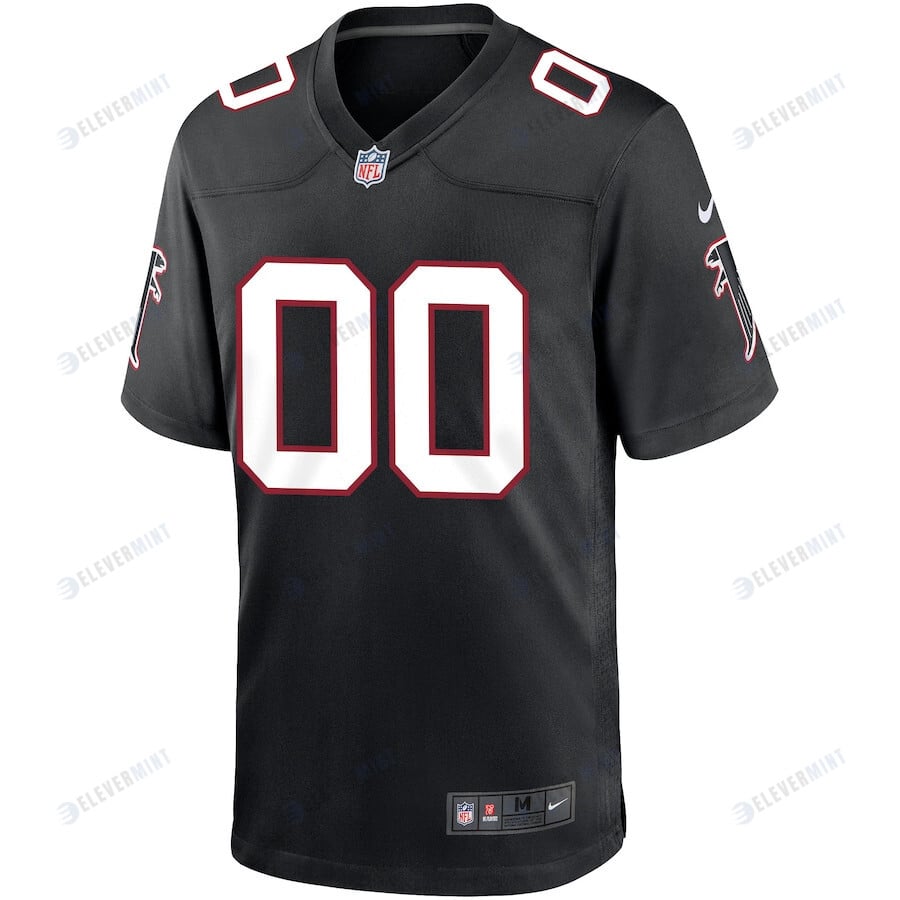 Atlanta Falcons Men Throwback Custom Game Jersey - Black