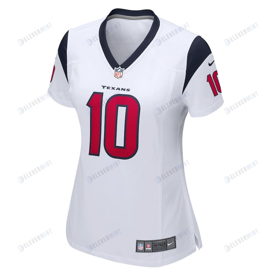 Davis Mills 10 Houston Texans Women's Game Jersey - White