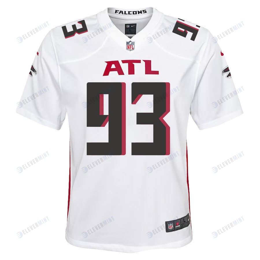 Calais Campbell 93 Atlanta Falcons Youth Game Jersey - White