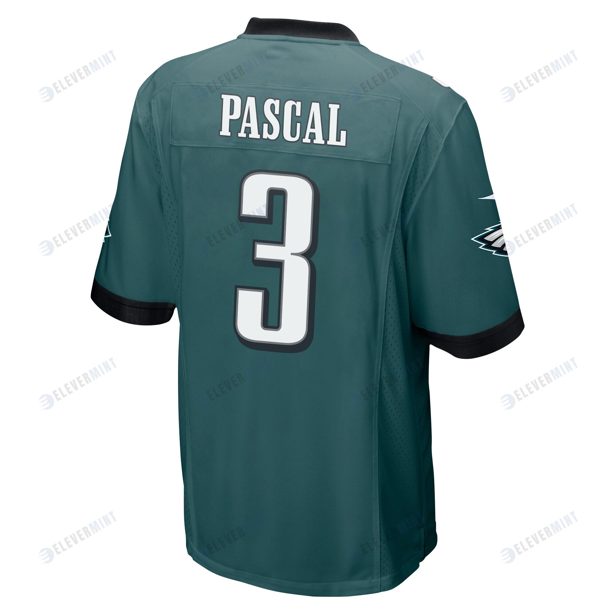 Zach Pascal 3 Philadelphia Eagles Super Bowl LVII Champions 2 Stars Men Game Jersey - Midnight Green