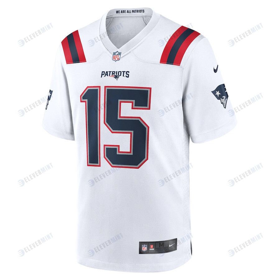 Ezekiel Elliott 15 New England Patriots Game Player Men Jersey - White