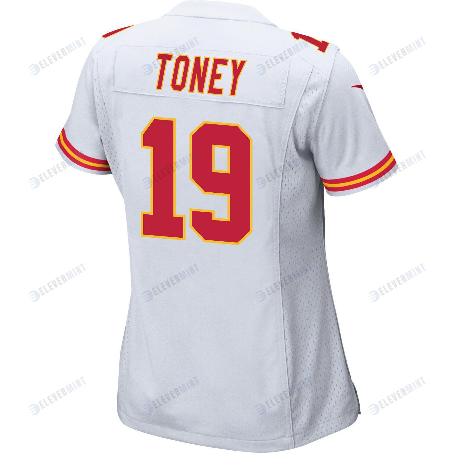 Kadarius Toney 19 Kansas City Chiefs Super Bowl LVII Champions 3 Stars Women Game Jersey - White