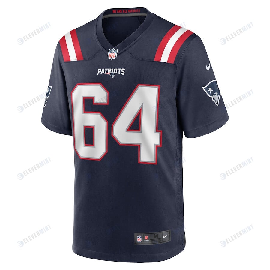 Andrew Stueber New England Patriots Game Player Jersey - Navy
