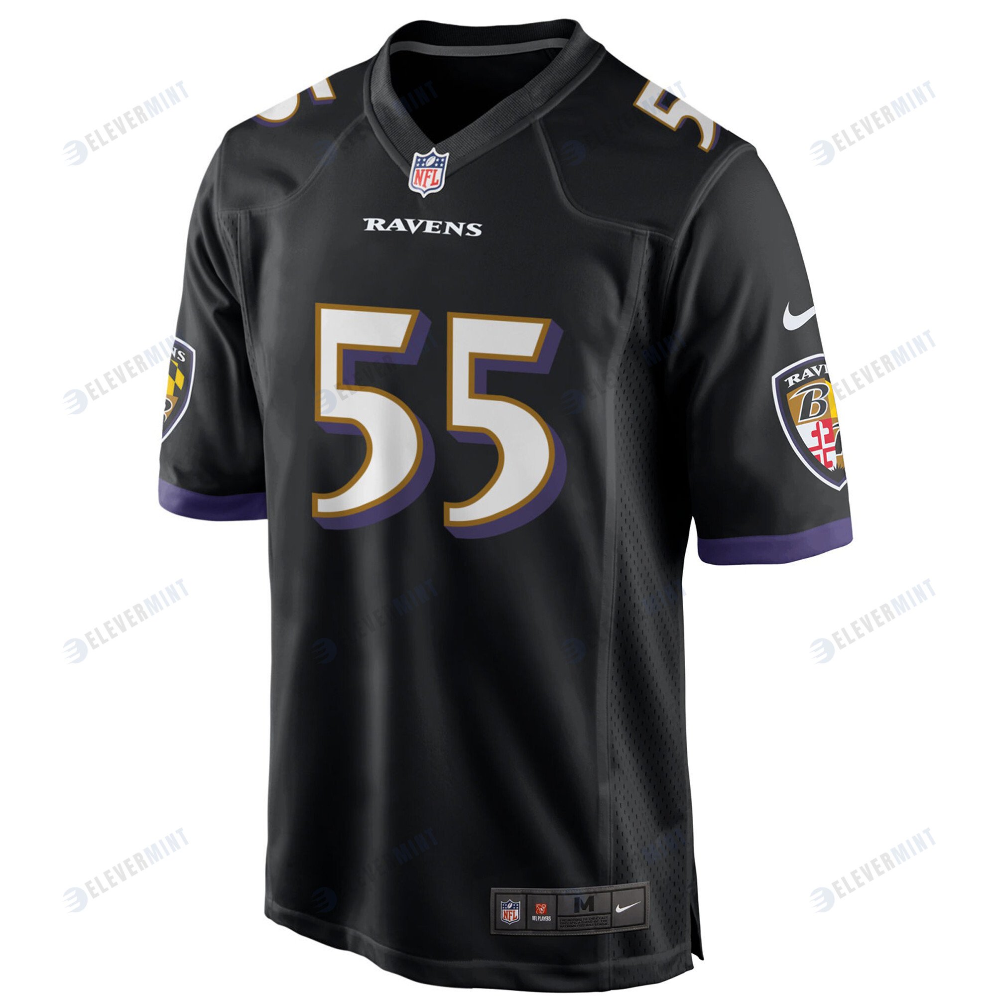 Baltimore Ravens Za'Darius Smith 55 Alternate Game Jersey - Black Jersey