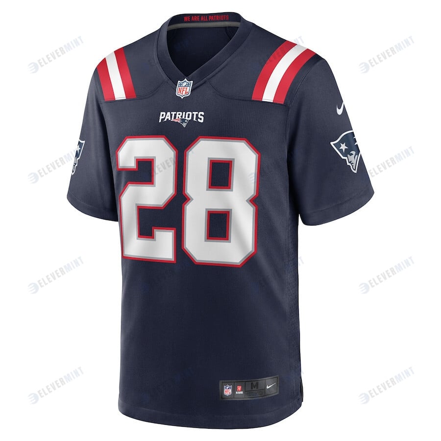 Ameer Speed 28 New England Patriots Men Team Game Jersey - Navy