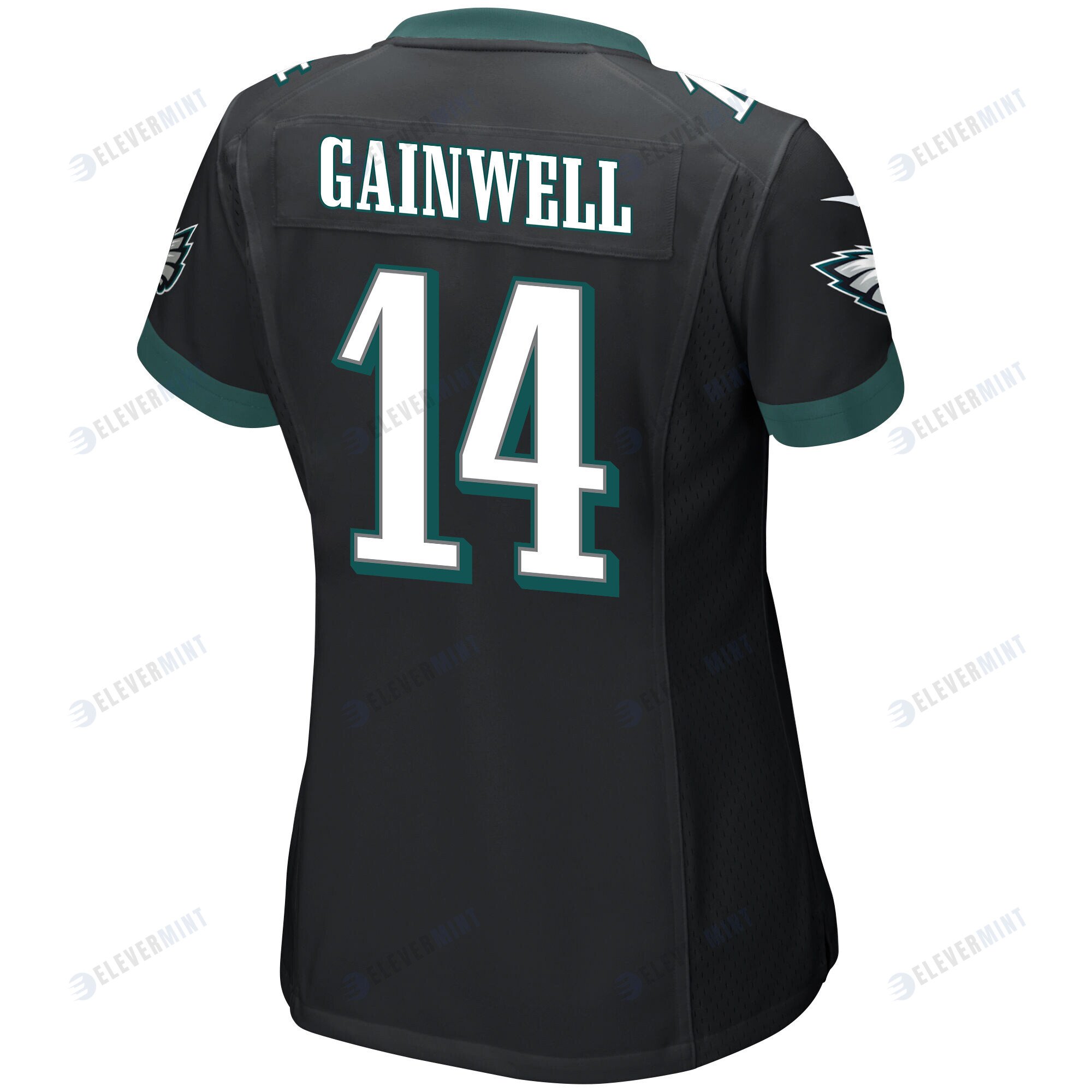 Kenneth Gainwell 14 Philadelphia Eagles Super Bowl LVII Champions 2 Stars Women Game Jersey - Black