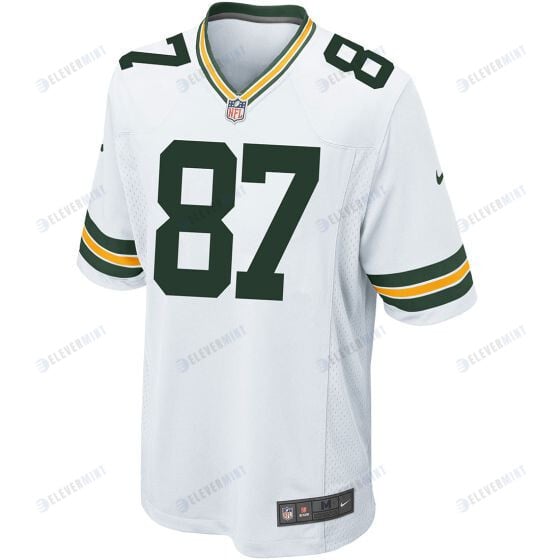 Jordy Nelson 87 Green Bay Packers Men Away Game Jersey - White