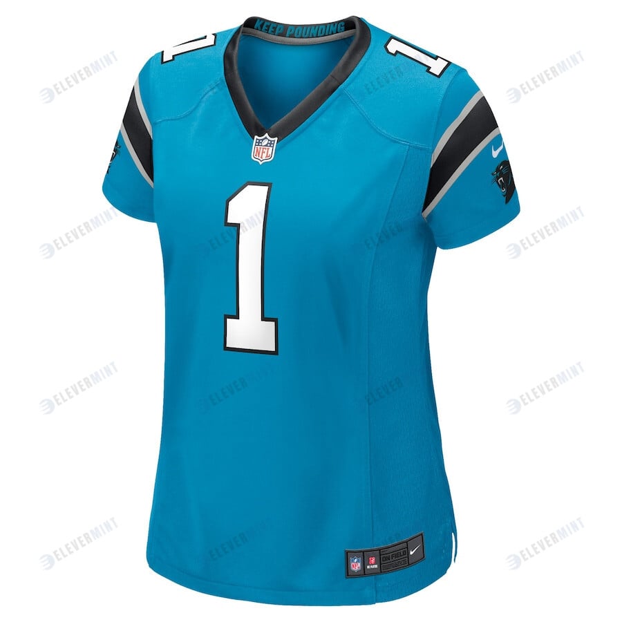Cam Newton 1 Carolina Panthers Women's Alternate Game Jersey - Blue
